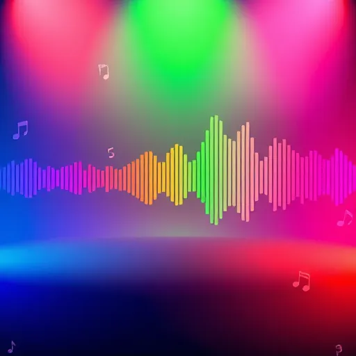 Diverse music genres depicted through sound waves.