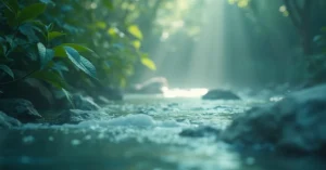 A serene landscape depicting the essence of storytelling through sound in documentaries.
